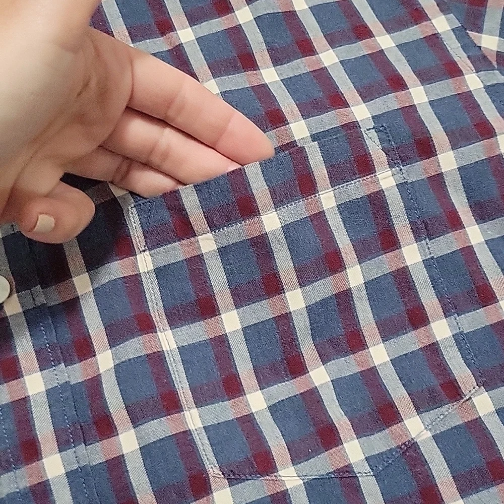 J. Crew heathered 100% cotton long sleeve button down shirt